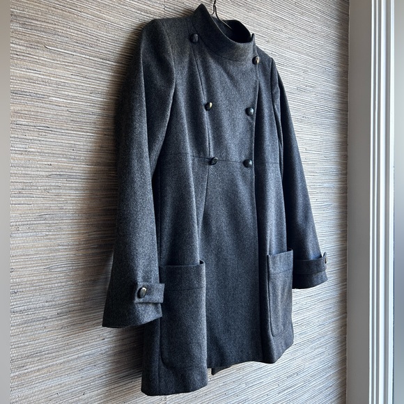 Paul & Joe Sister Gray Wool Double Breasted Winter Coat Size 40🇫🇷 6🇺🇸 - Picture 5 of 7